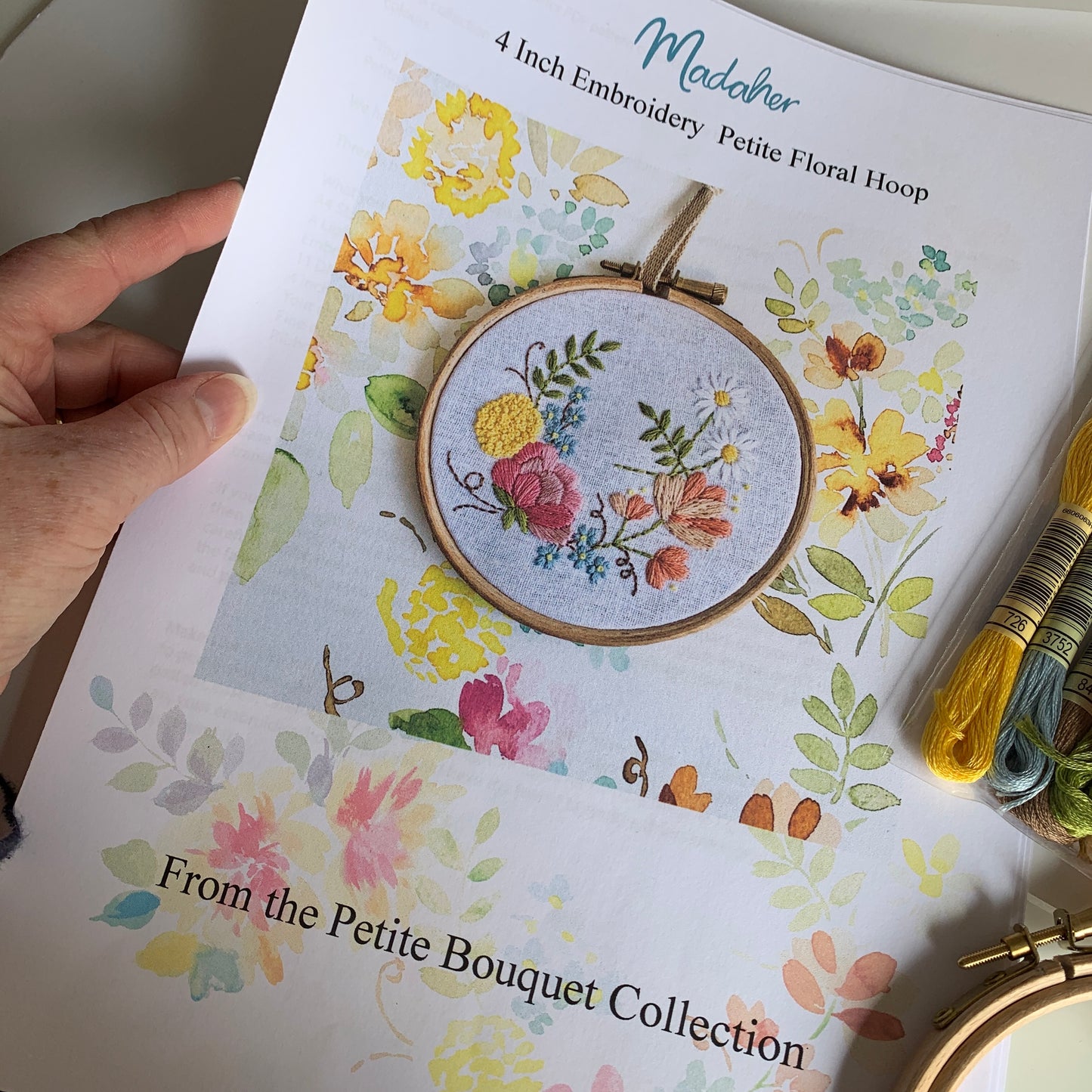 PDF 4 inch Petite Floral From the Petite Bouquet collection.