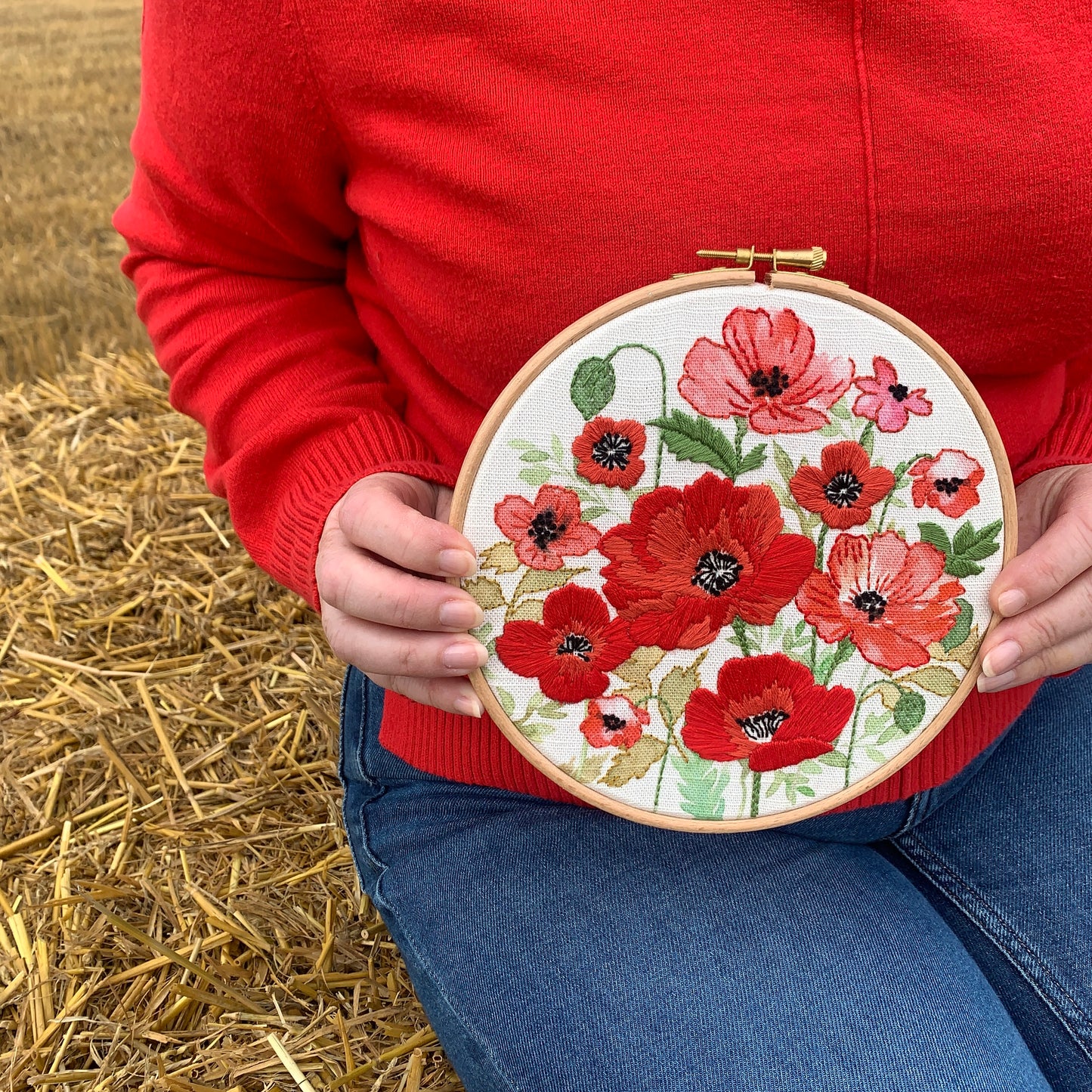 Poppy Embroidery kit