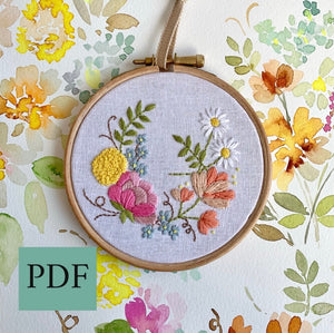 PDF 4 inch Petite Floral From the Petite Bouquet collection.