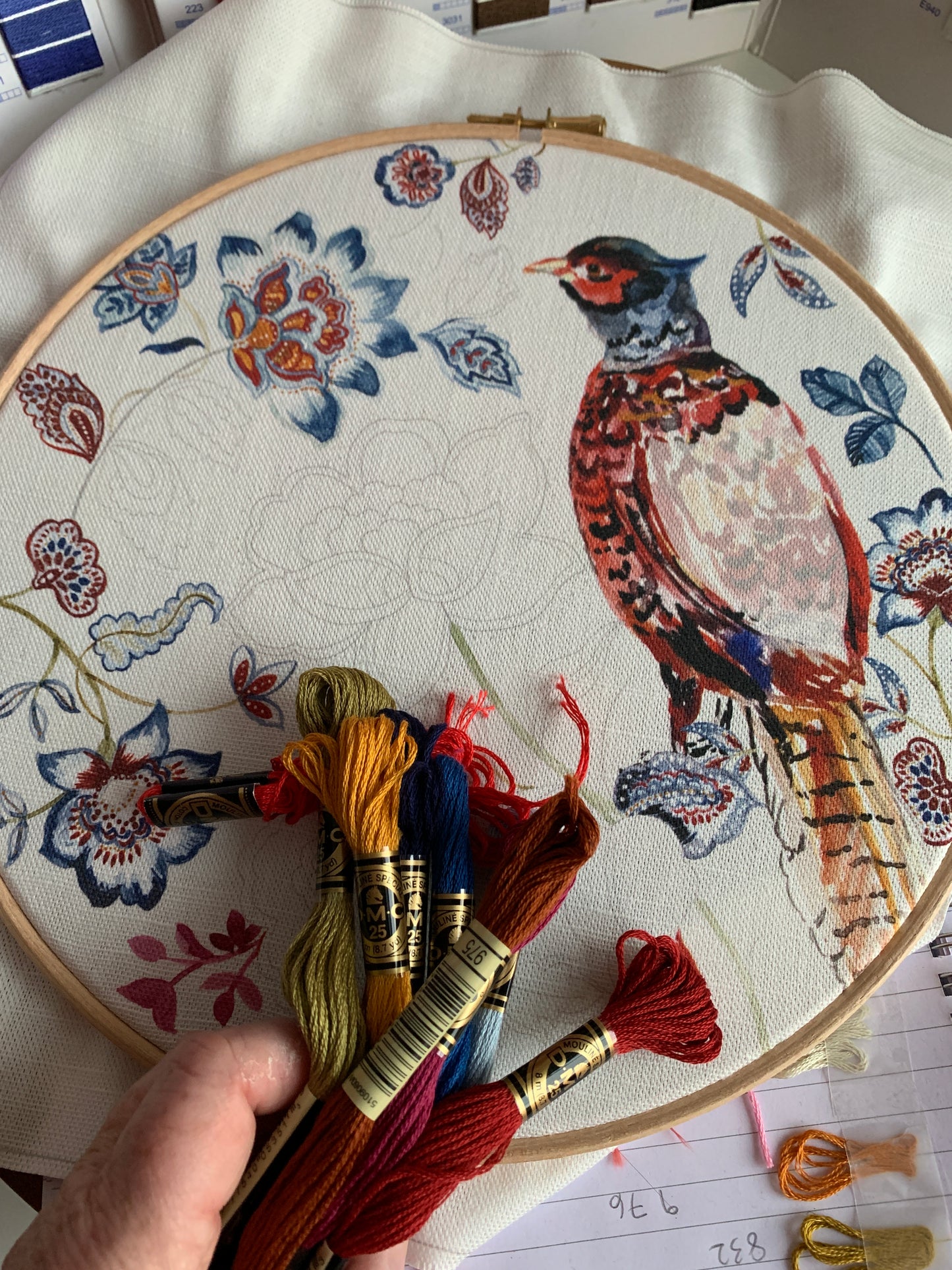 Chintz embroidery kit