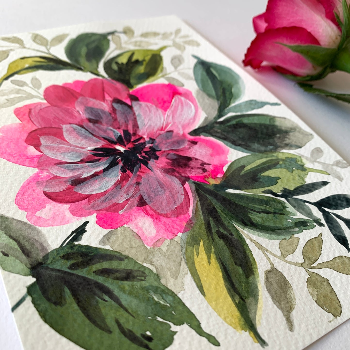 Original floral painting DM105