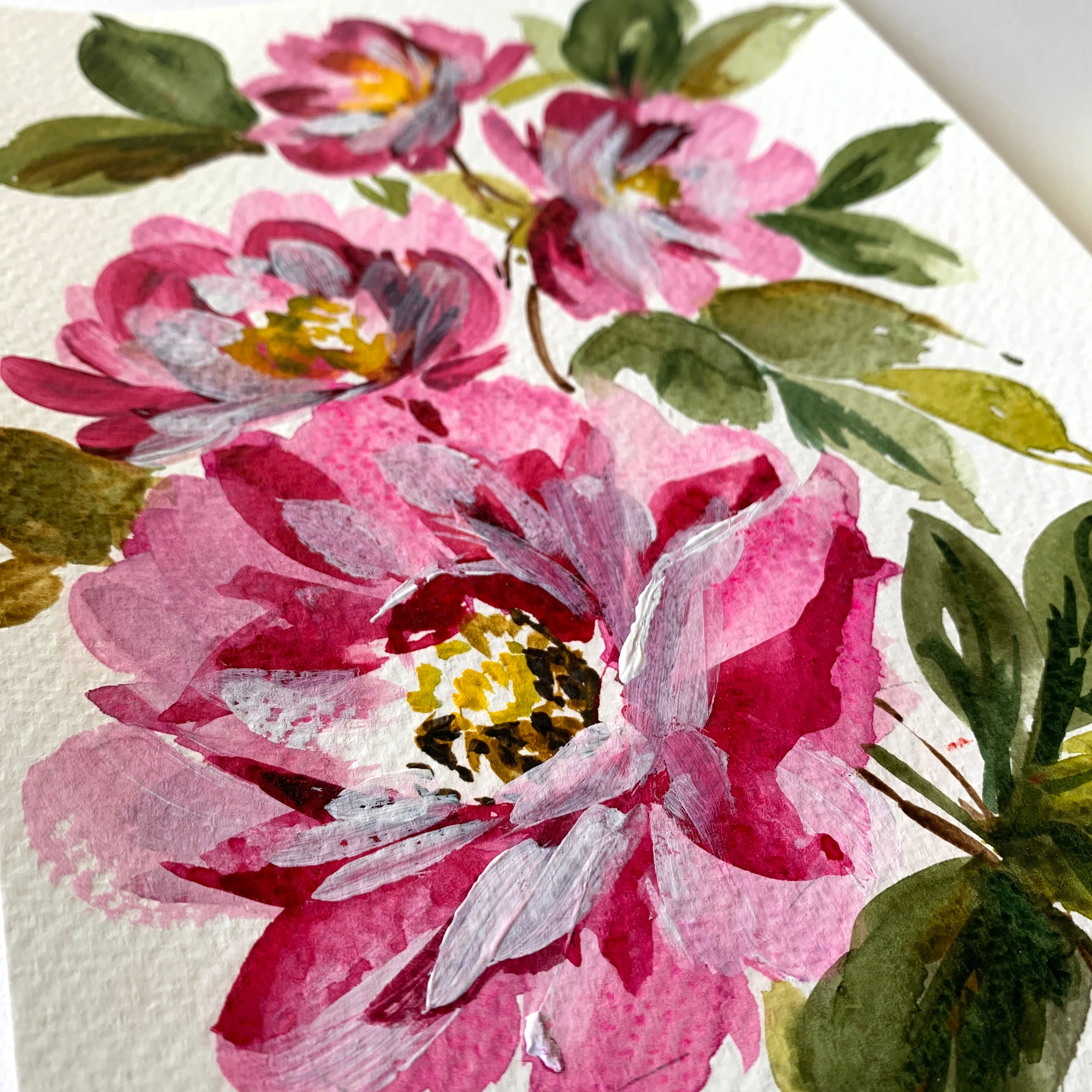 Original floral painting DM102