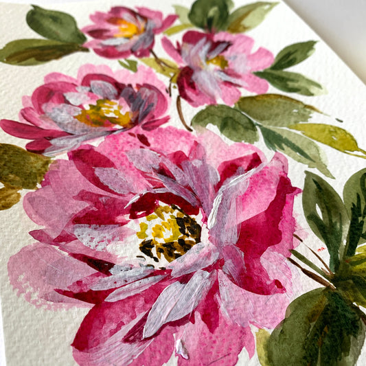 Original floral painting DM102