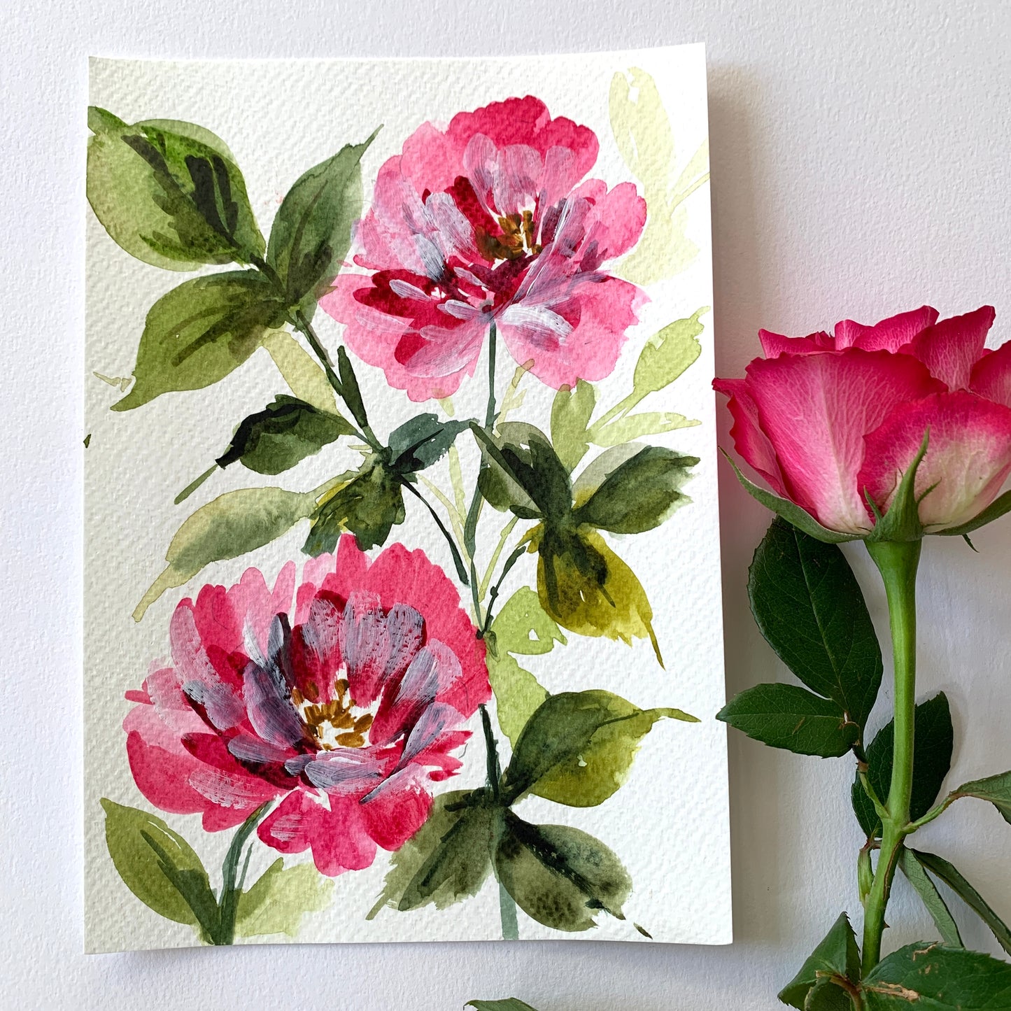 Original floral painting DM112