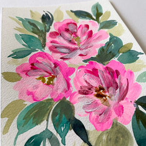 Original floral painting DM100