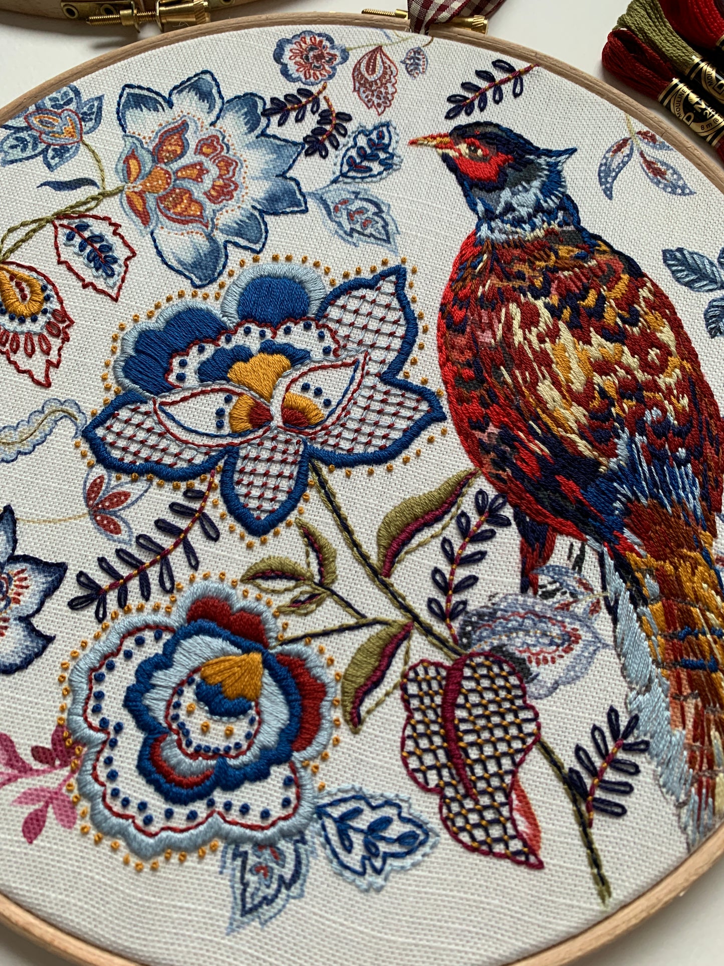 Chintz embroidery kit