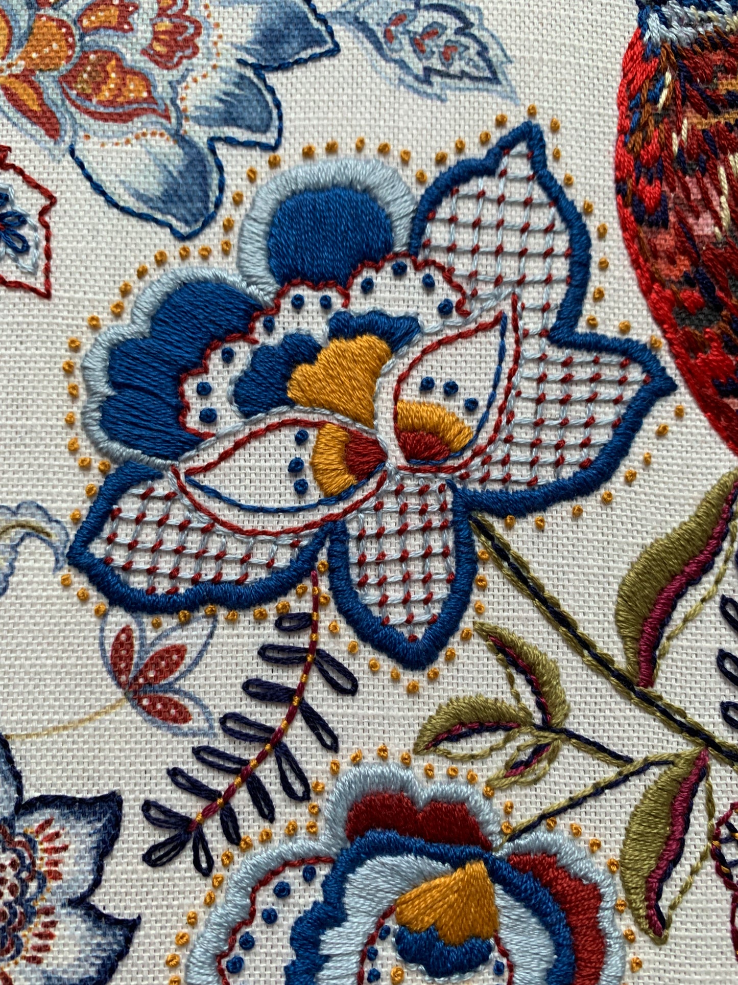 Chintz embroidery kit