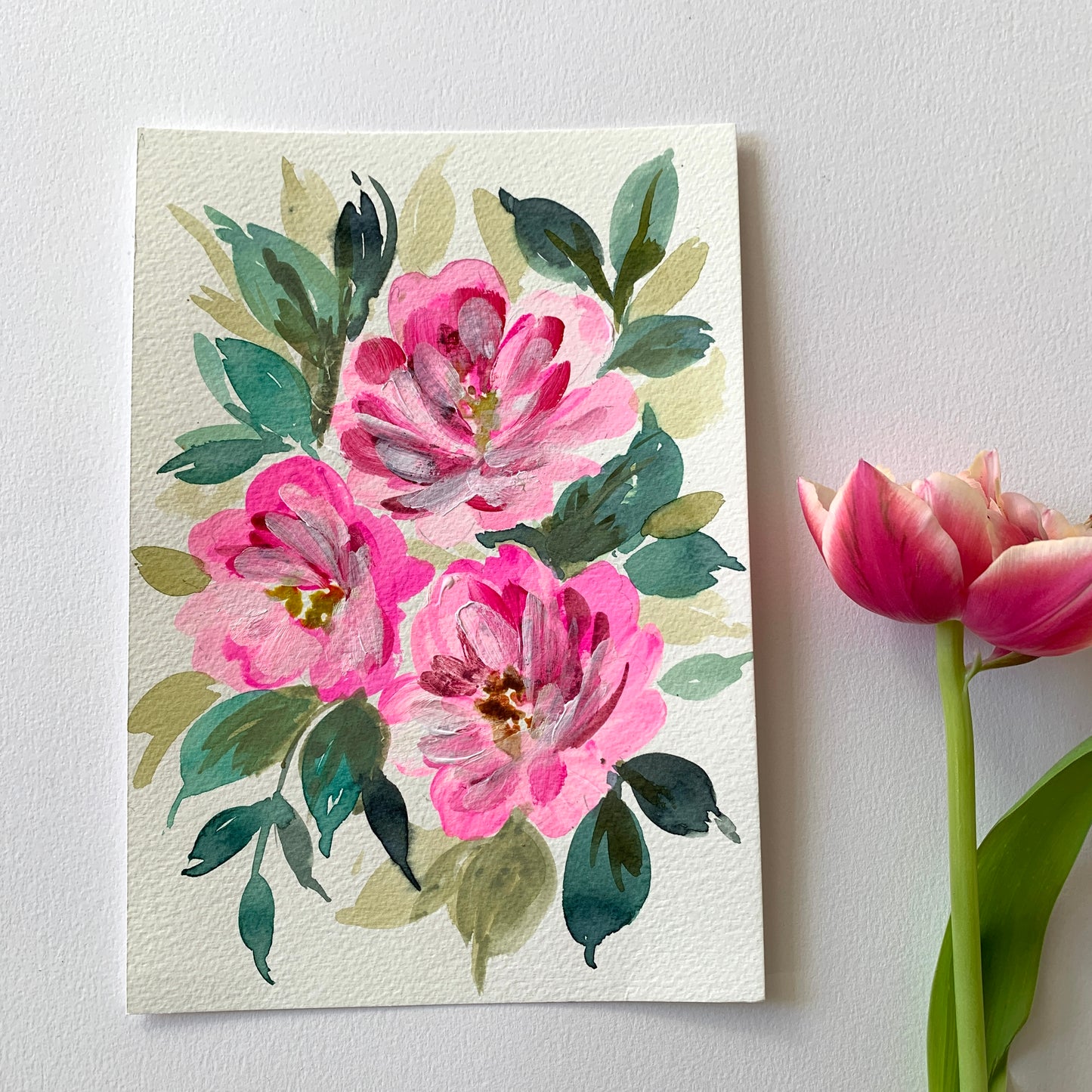 Original floral painting DM100