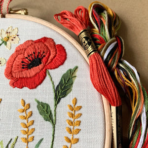 Woodland treasures Embroidery kit.