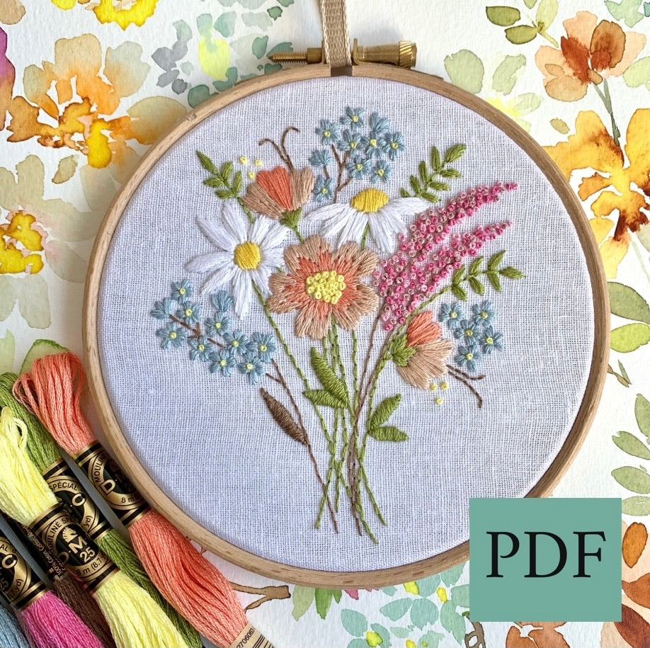 PDF 5 inch Petite Posy Hoop From the Petite Bouquet collection.