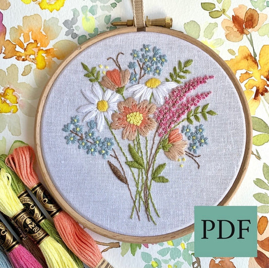 PDF 5 inch Petite Posy Hoop From the Petite Bouquet collection.