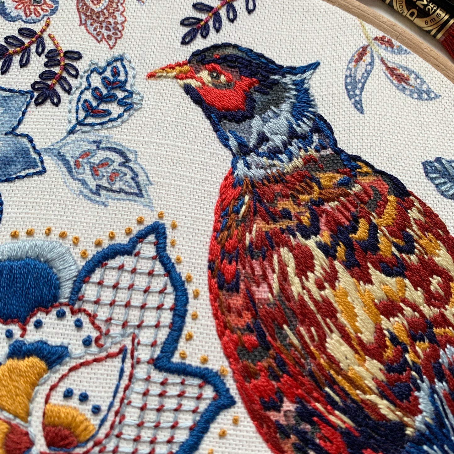 Chintz embroidery kit