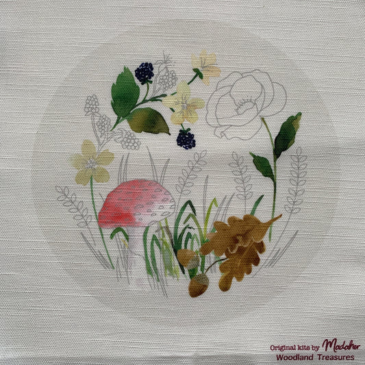 PRE ORDER** Woodland treasures fabric panel