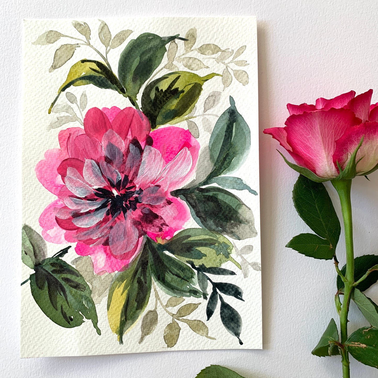 Original floral painting DM105