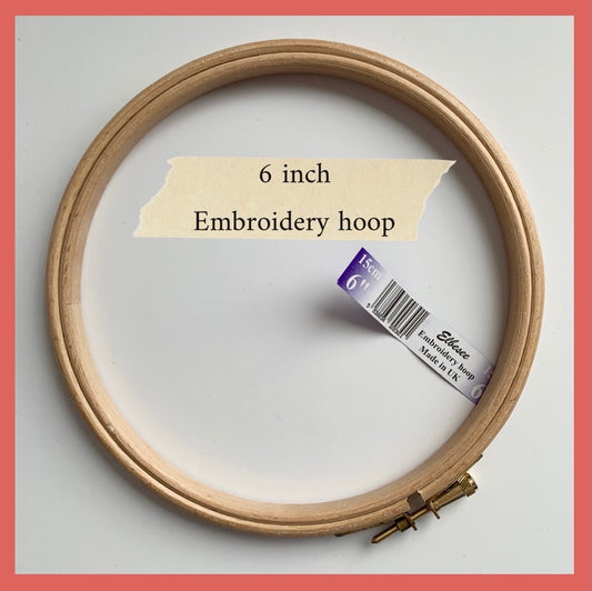 6 Inch (15 cm) Elbesee Wooden Embroidery hoop